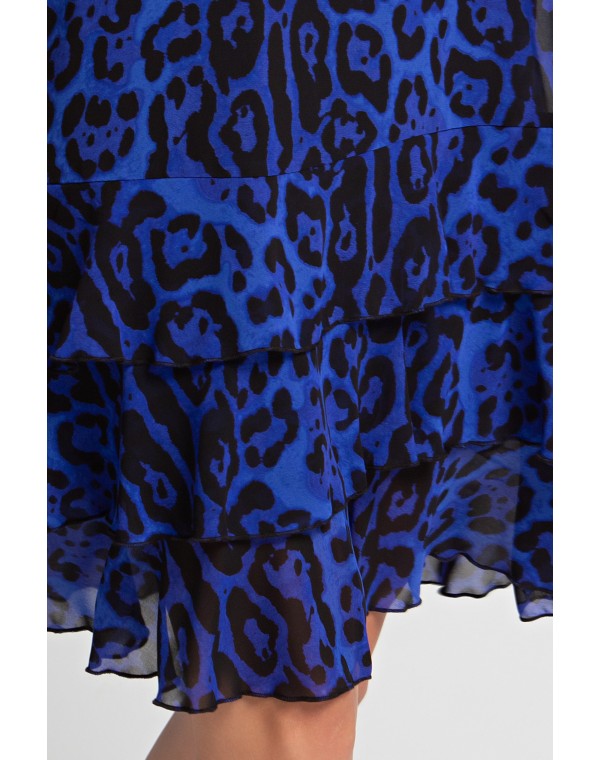 Платье 0148-04-02-29 Леопард на синем