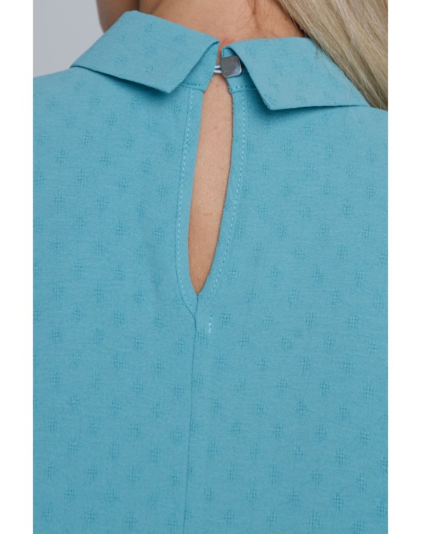 Блуза прямого силуэта с рукавами летучая мышь. 0266-01-27-10-07